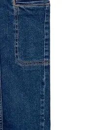 Deerberg Straight Leg Jeans Damen Blau Gr. W35/44/XXL Baumwolle Cargo 5