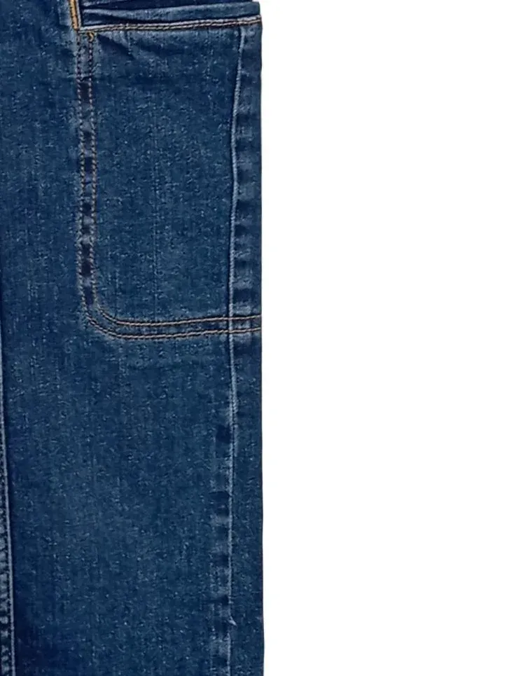 Deerberg Straight Leg Jeans Damen Blau Gr. W35/44/XXL Baumwolle Cargo 5