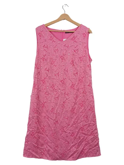 Betty Barclay Spitzenkleid Damen Gr. 44 Rosa Blumen Cocktailkleid