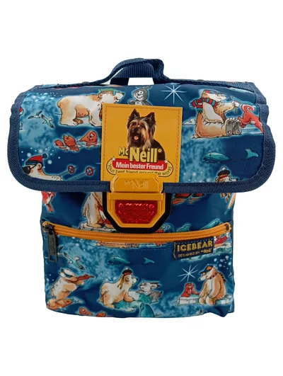 MCNEILL Kinder Rucksack Blau Tiermotive 22x25cm Schulranzen Freizeit