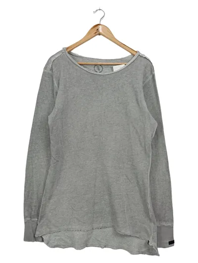 BOOM BAP Herren Pullover Grau Gr. 46/S Casual Basic Baumwolle Langarm