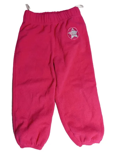 Infinity Kids Mädchen Jogginghose Fleece Pink Gr. 92 Star Badge
