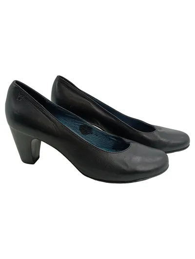 CAPRICE Damen Pumps Schwarz Leder Gr. 40,5 Walking on Air Klassisch