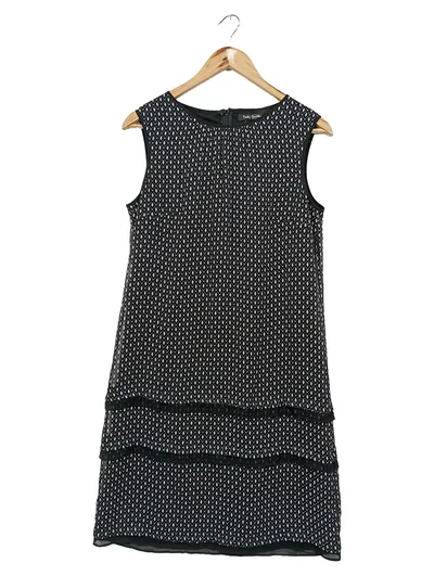 BETTY BARCLAY Damen Businesskleid Gr. 38/M Schwarz Grafisch Elegant