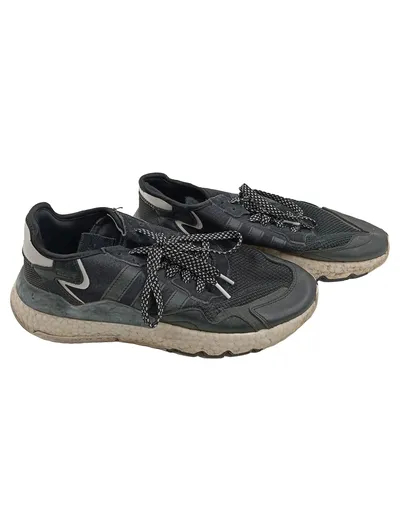 Adidas Nite Jogger Sneaker Herren Gr. 43 1/3 Grau Schwarz Low