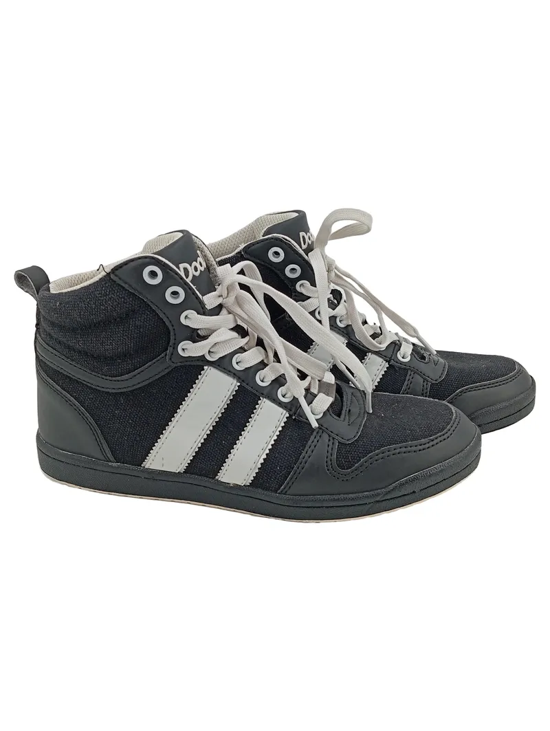 DOODOGS Damen Sportschuhe High-Top Sneaker Schwarz Gr. 38 Casual Urban 1
