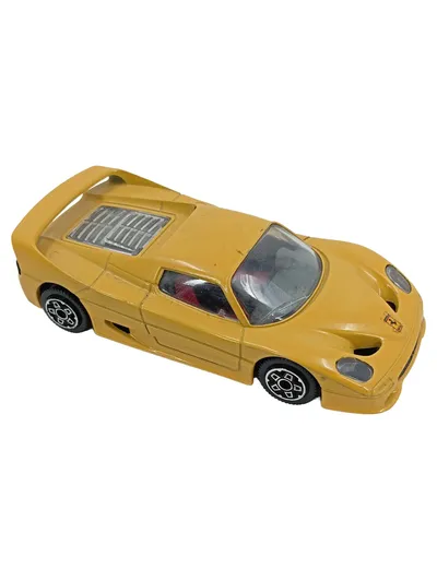 BURAGO Ferrari F50 Modellauto 1:43 Gelb Spielzeugfahrzeug