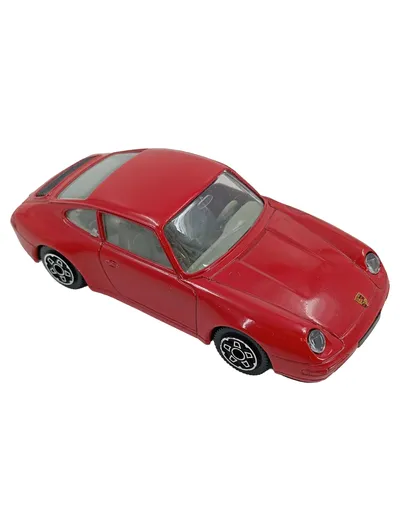 BURAGO Porsche 911 Carrera Modellfahrzeug Rot 10cm Spielzeugauto