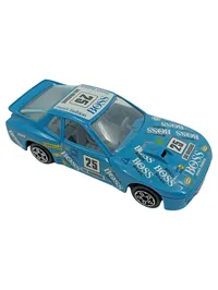 BURAGO Spielzeugauto Porsche 924 Turbo 1:43 Blau Modellauto Sammler 1