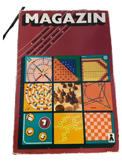 Magazin Spielesammlung Universal-Halma Silben-Domino Die lustige Sieben DDR