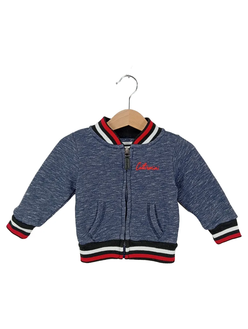 CATERPILLAR Kinder Sweatjacke Blau Gr. 74 Streetwear Klassisch Baumwolle 1