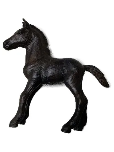 Schleich Fohlen Spielfigur Schwarz Pferd Tierfigur Spielzeug Kinder