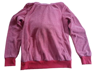 Sublevel Damen Sweatshirt Gr. 40;L Rot Casual Kapuzenpullover