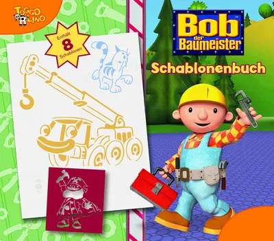 Naumann & Goebel Bob der Baumeister Schablonenbuch Kinder 8 Schablonen
