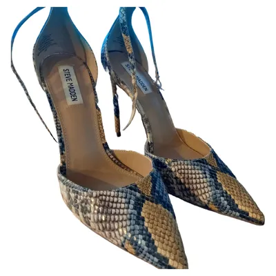 Steve Madden Damen Slingback Pumps 41 Mehrfarbig Schlangenmuster Elegant