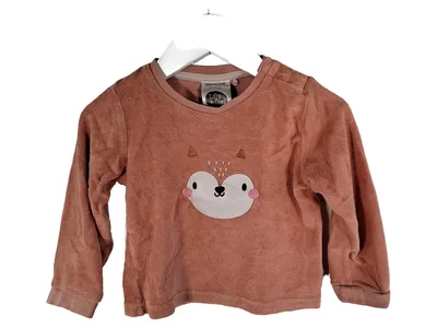 Lily & Dan Kinder Pullover Fuchs Motiv Rosa Gr. 86/92 Fleece