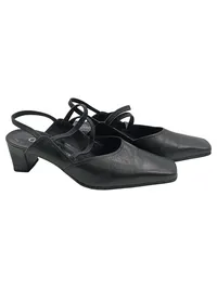 Gabor Comfort Damen Slingpumps Schwarz Leder Gr. 36 Klassisch 1