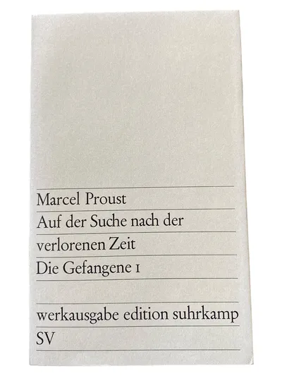 Marcel Proust Die Gefangene 1 Suhrkamp Taschenbuch Gesellschaftsroman Deutsch