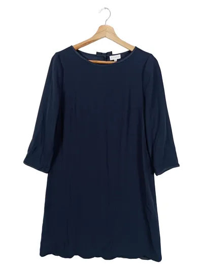 CLAUDE PIERLOT Blusenkleid Damen 38/M Blau Elegant Klassisch