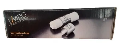 Living Serviettenringe Modern Silber Metall Tischdeko Festlich