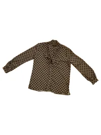 Claudia Sträter Bluse Damen 40/L Braun Geometrisch Klassisch 1