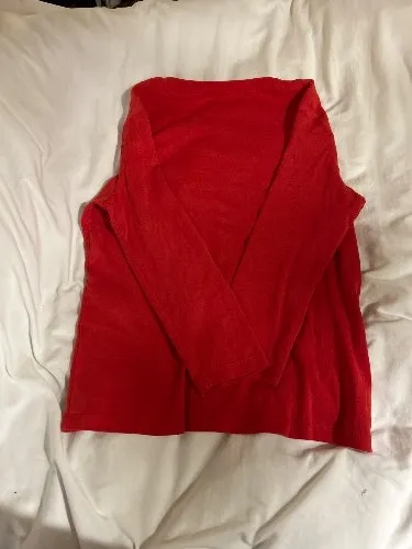 Betty Barclay Damen Langarmshirt Gr. S rot Herzmotiv Sterne Casual