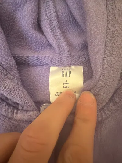GAP Kinder Jogginganzug Set Hoodie Hose Lila Gr. 104 4 Jahre