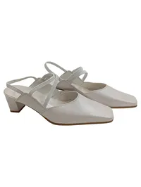 Gabor Comfort Damen Slingback Pumps Weiß Leder Gr. 36 Elegant 1