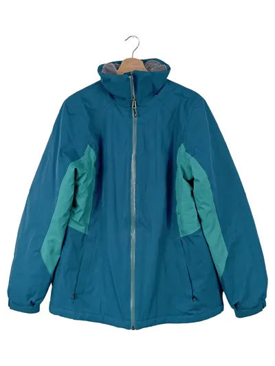 LANDS' END Damen Skijacke 38/M Blau Sportlich Outdoor