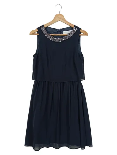 YOUNG COUTURE BY BARBARA SCHWARZER Cocktailkleid Damen 34/XS Schwarz Pailletten