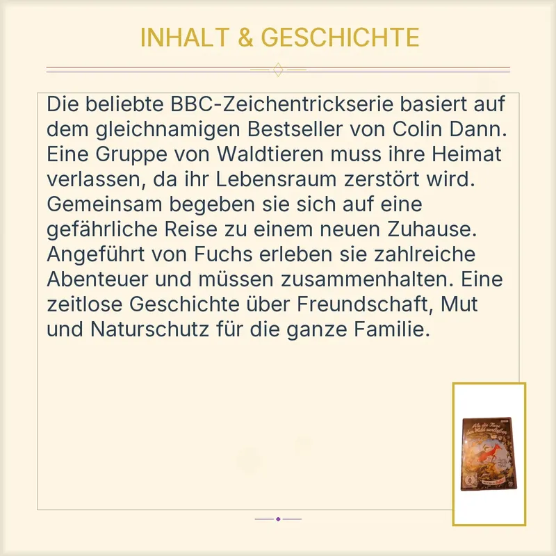 Als die Tiere den Wald verließen Staffel 1 BBC 2-DVD alle 13 Folgen 3