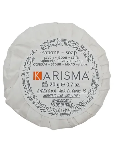KARISMA Stückseife Sapone Soap 20g Made in Italy Hotelseife
