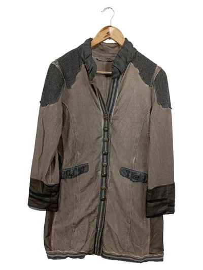 Bottega Damen Leichte Jacke Gr. S Beige Baumwolle Made in Italy