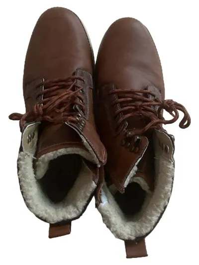 Deltex Herren Winterstiefel Schneestiefel Braun Gefüttert Gr. 42