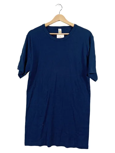 Calida Herren T-Shirt Blau Gr. XL Basic Baumwolle Rundhals