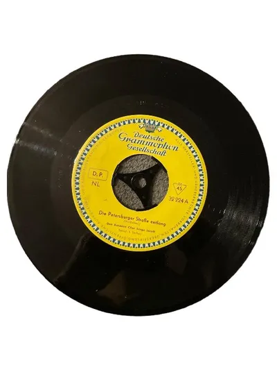 Deutsche Grammophon Single Vinyl 7" Die Petersburger Straße entlang 32924