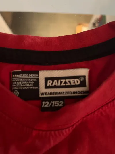 Raizzed Langarmshirt Kinder Gr. 152 Rot Logo-Print Baumwolle