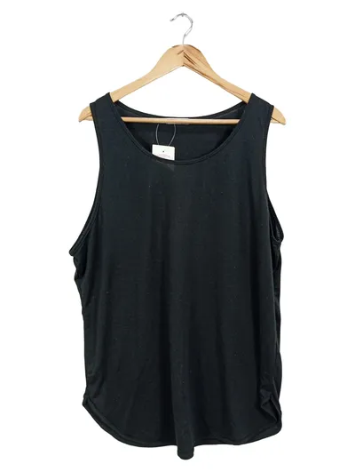 COOFANDY Herren Unterhemd XL Schwarz Basic Sportlich Tank Top