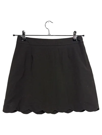 ASOS Damen A-Linienrock Schwarz Gr. 38/M Wellenrand Minirock