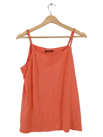 LIBERTY WOMAN Damen Trägertop Orange Gr. XL 42 Basic Viskose