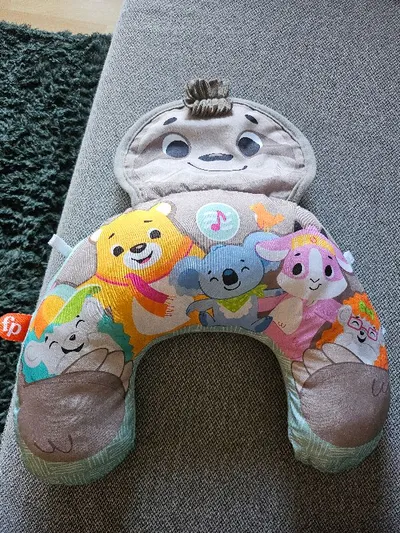 Fisher-Price Stillkissen Baby Nackenkissen Spielkissen Faultier Mehrfarbig