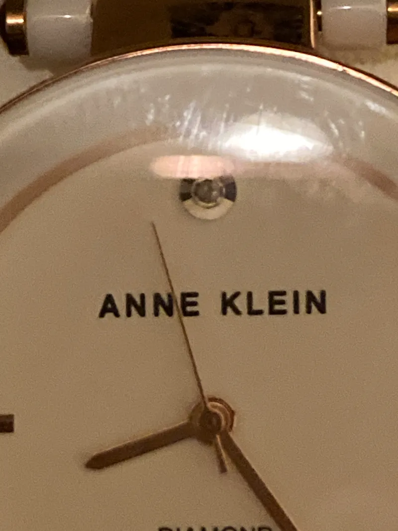 Anne Klein Damenuhr Diamond Keramik Weiß Roségold Elegant AK/1018RGWT 3