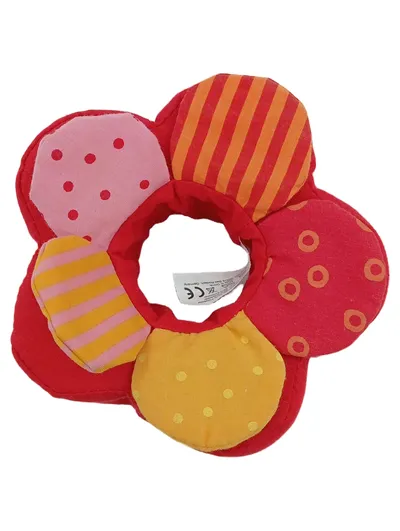 HABA Greifling Blume Mehrfarbig Baumwolle Polyester Motorikspielzeug Baby