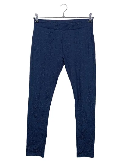 CALZEDONIA Damen Leggings Gr. M Blau Florales Muster Elegant W30/38