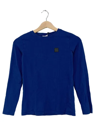 Retour Jeans Langarmshirt Kinder Gr. 146 Blau Basic Baumwolle