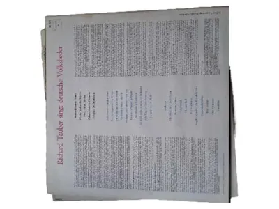 Odeon Richard Tauber Deutsche Volkslieder LP Vinyl Schlager Tenor