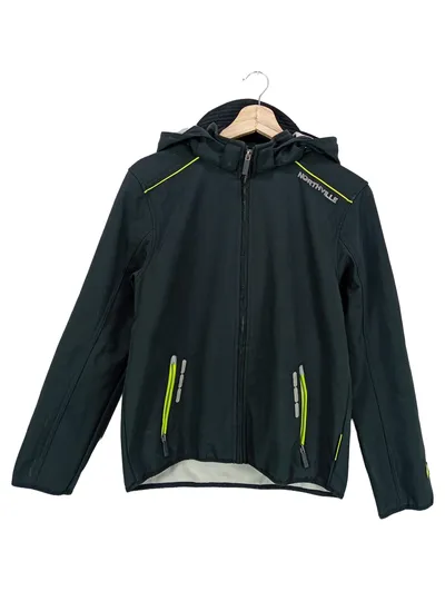 NORTHVILLE Softshelljacke Kinder Jungen Gr. 164/M Schwarz Outdoor Sportlich