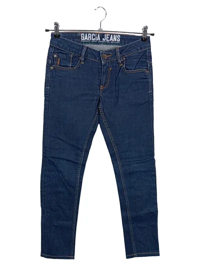 Garcia Damen Jeans Regular Fit W27/36/S Blau Casual Stretch Denim Hose