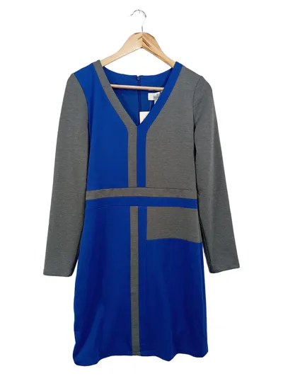 BADGLEY MISCHKA Etuikleid Damen 38/M Blau Grau Business Elegant
