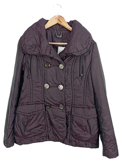 Apanage Collection Damen Steppjacke Gr. 36 Lila Doppelreiher Elegant